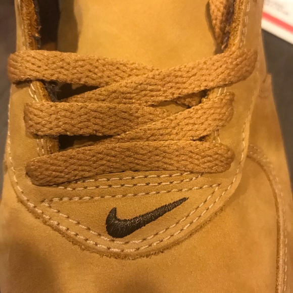 Nike Air Force 1 Mid WP Wheat Flax Shoes Sz 9.5 - Picture 8 of 10
